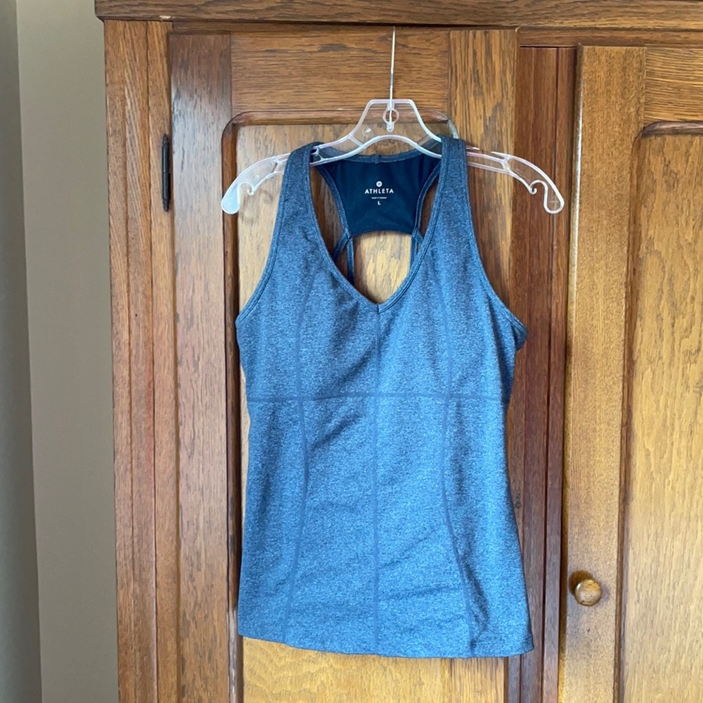 Athleta Racerback Support Top size L